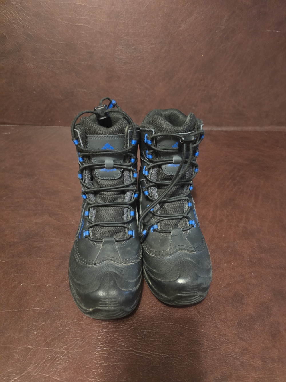 Columbia Kids Black and Blue Waterproof Winter Boots